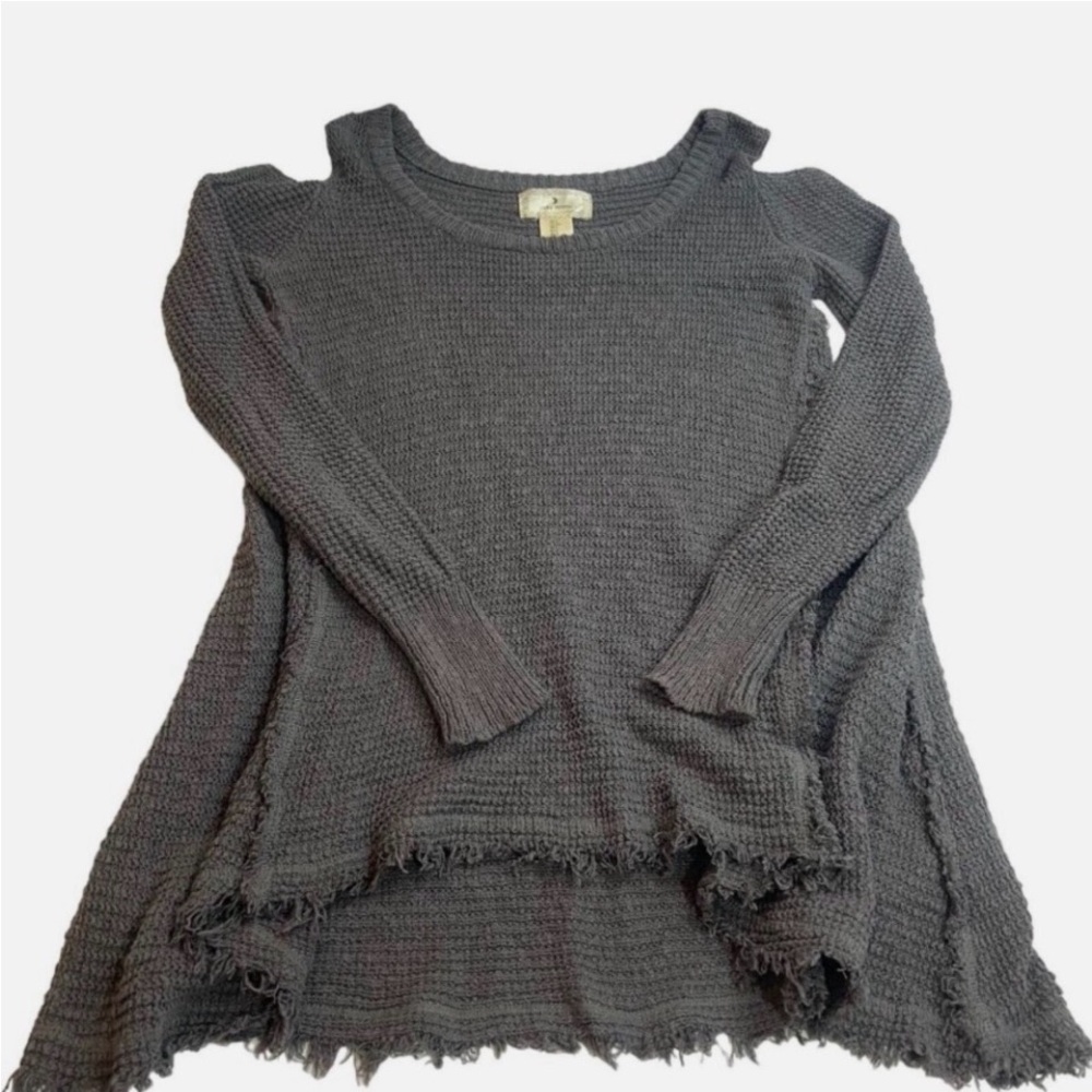 Like New Ruby Moon Charcoal Knit Sweater In Womens Size Large